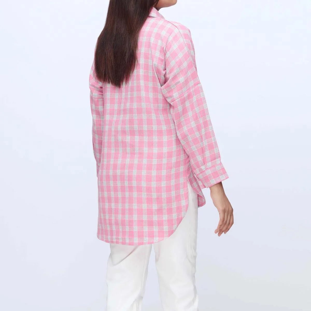 1PC-Flannel Checkered Top PW3072