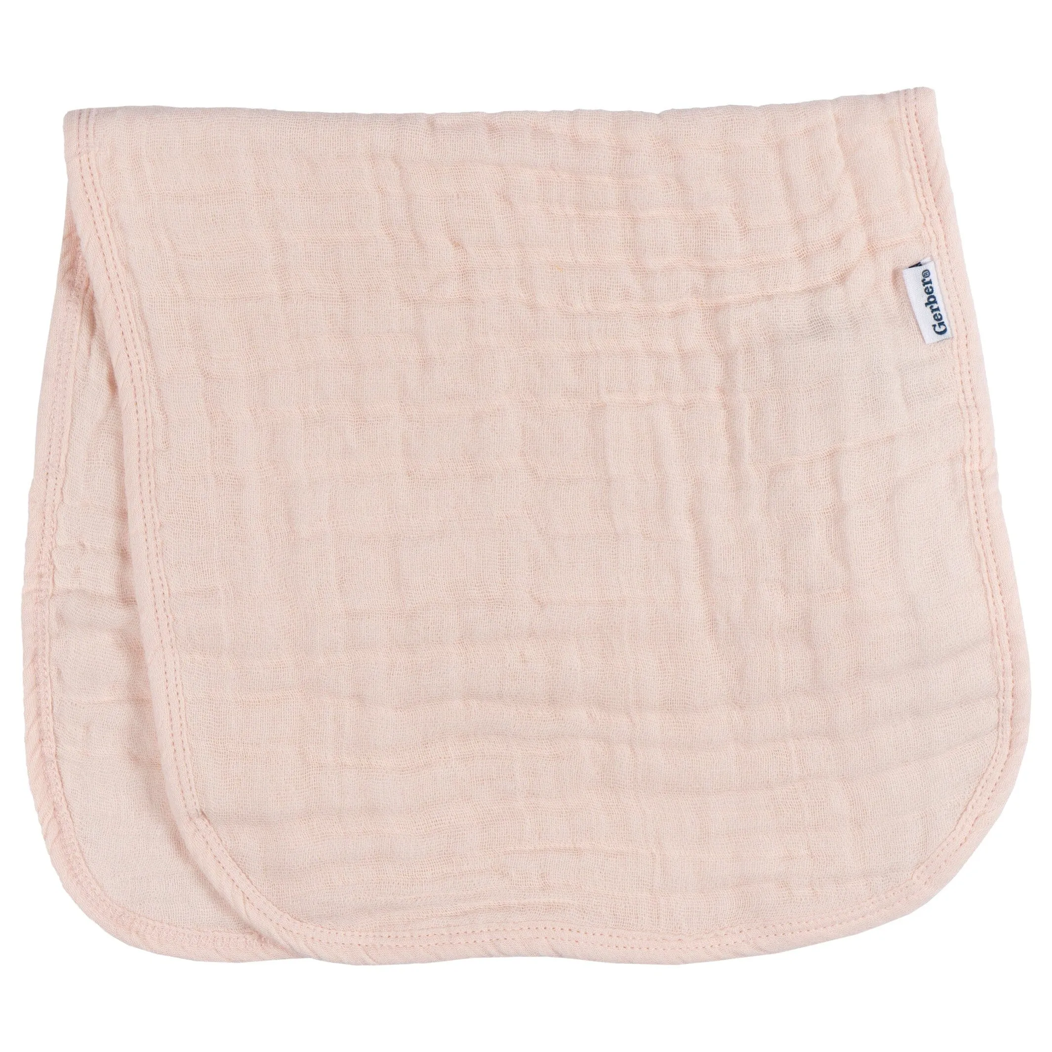 6-Pack Baby Girls Pink Muslin Burp Cloths