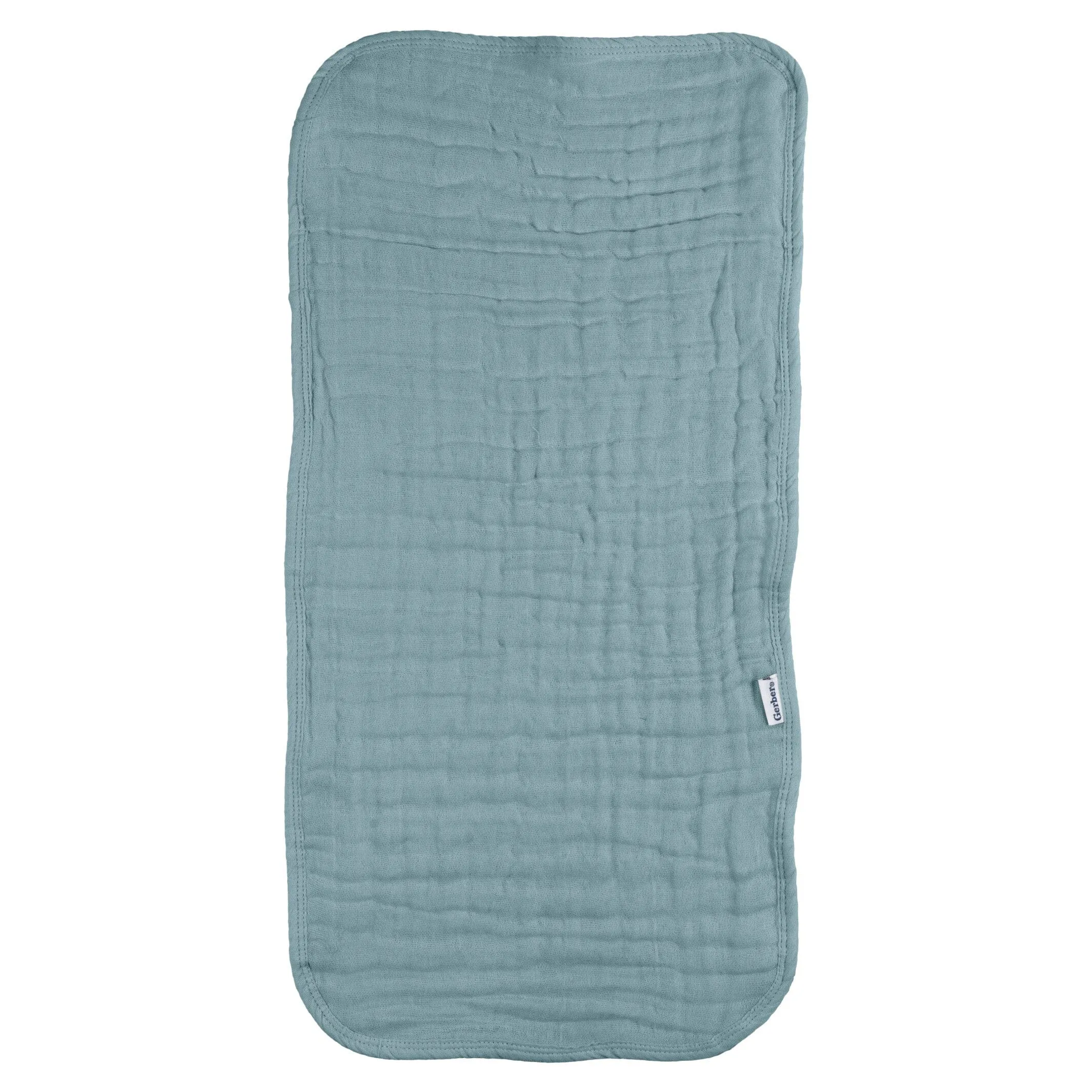 6-Pack Baby Neutral Teal Muslin Burp Cloths