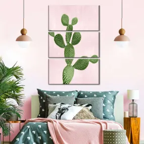 A Cactus On Pink VII Wall Art