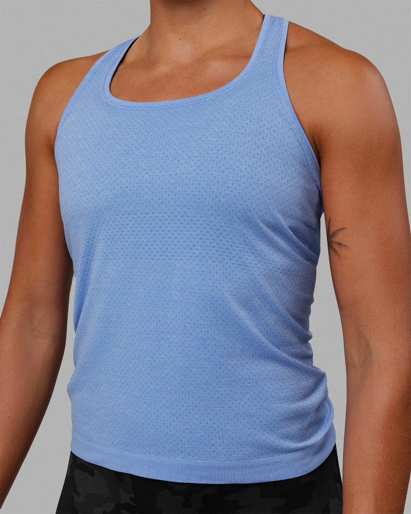 AeroFLX  Seamless Tank - Cornflower Blue Marl