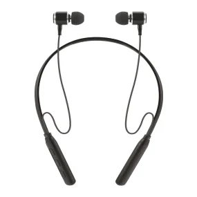 AXL ABEP-04 Bluetooth in-Ear Neckband with Ergonomic User-Friendly design Superior Audio Quality Up to 15 Hrs Playtime built in Mic (Black)