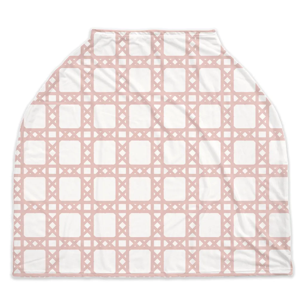 Baby Car Seat Cover - Chippendale Pink