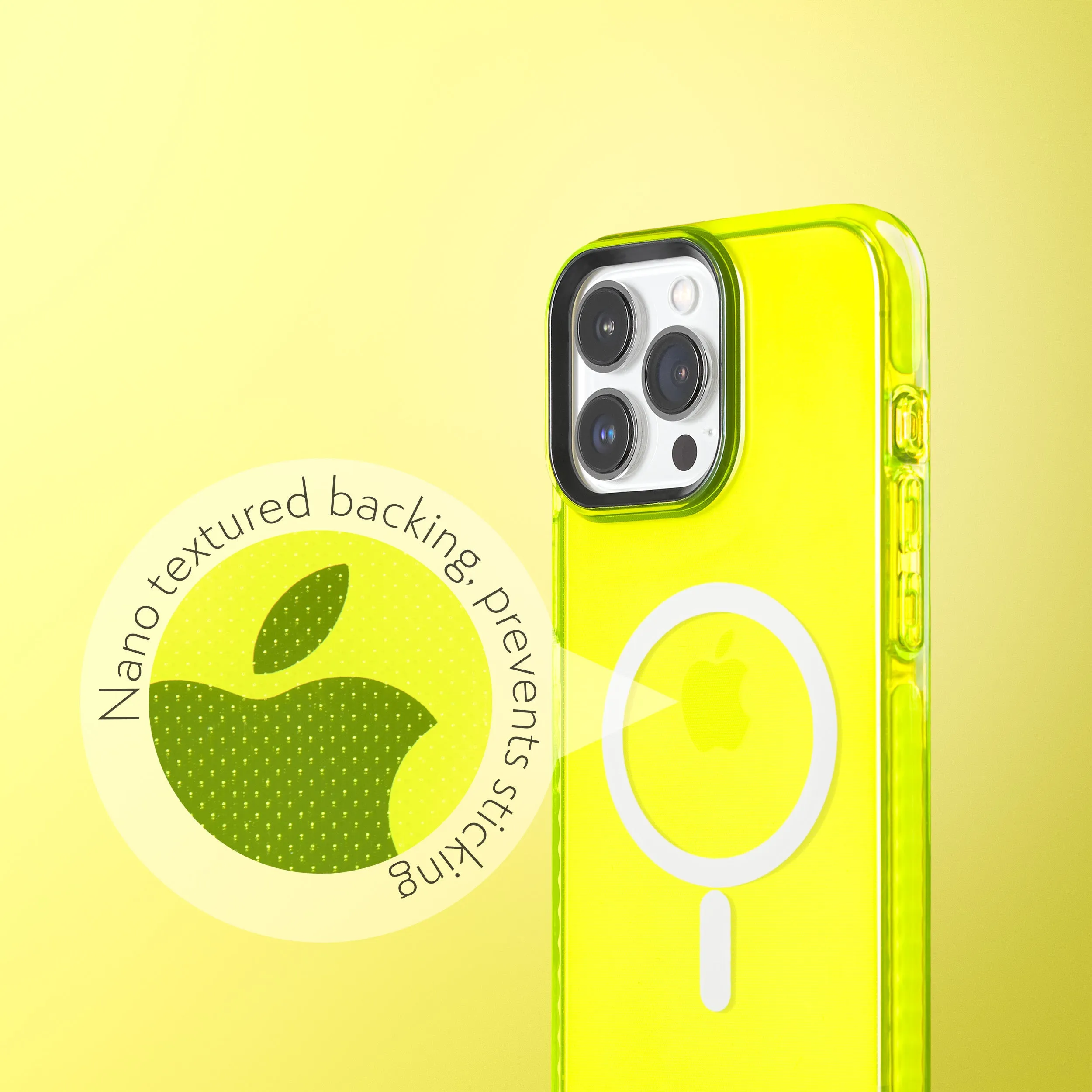 Barrier Case w/ MagSafe for iPhone 15 Pro Max - Hi-Energy Neon Yellow