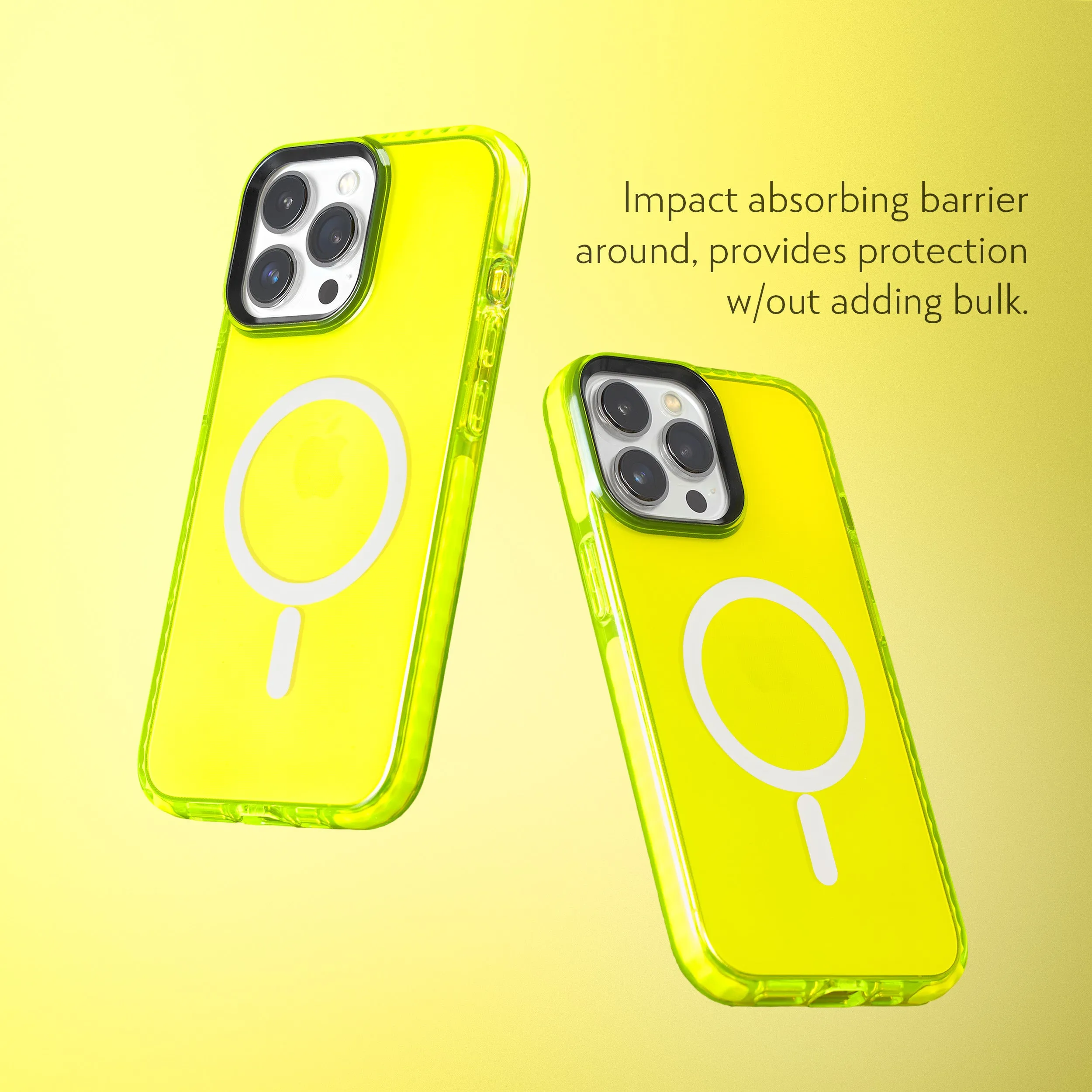 Barrier Case w/ MagSafe for iPhone 15 Pro Max - Hi-Energy Neon Yellow