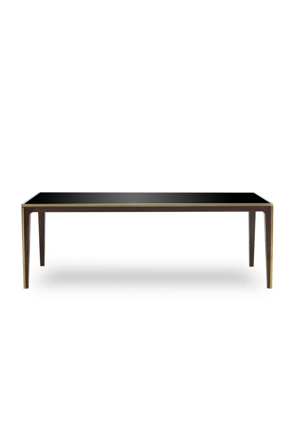 Beech Dining Table with Glass Top | Andrew Martin Silhouette