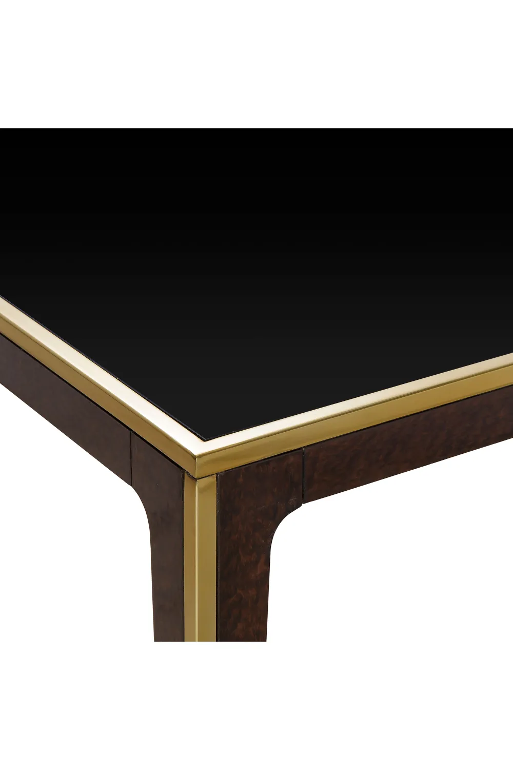 Beech Dining Table with Glass Top | Andrew Martin Silhouette