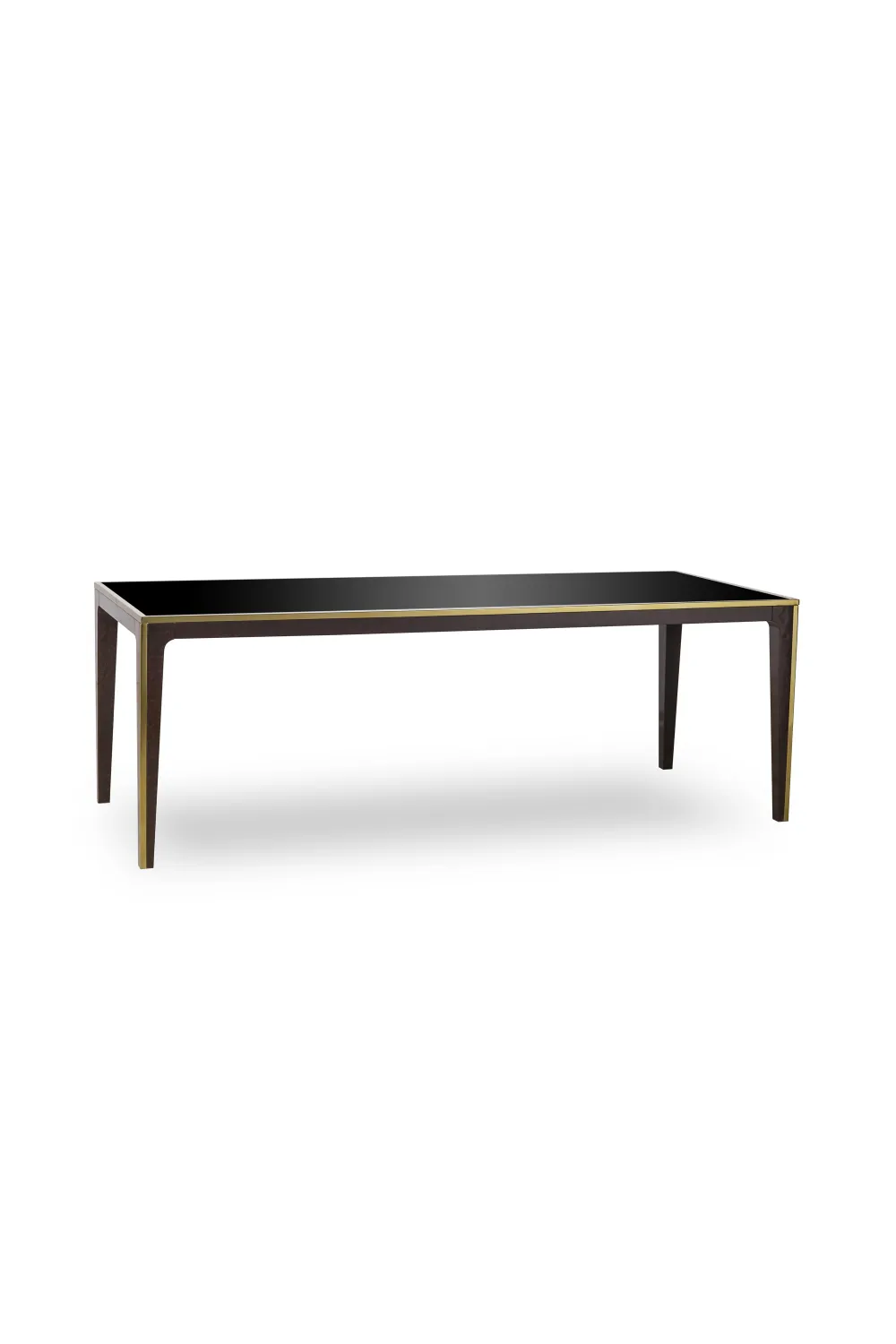 Beech Dining Table with Glass Top | Andrew Martin Silhouette