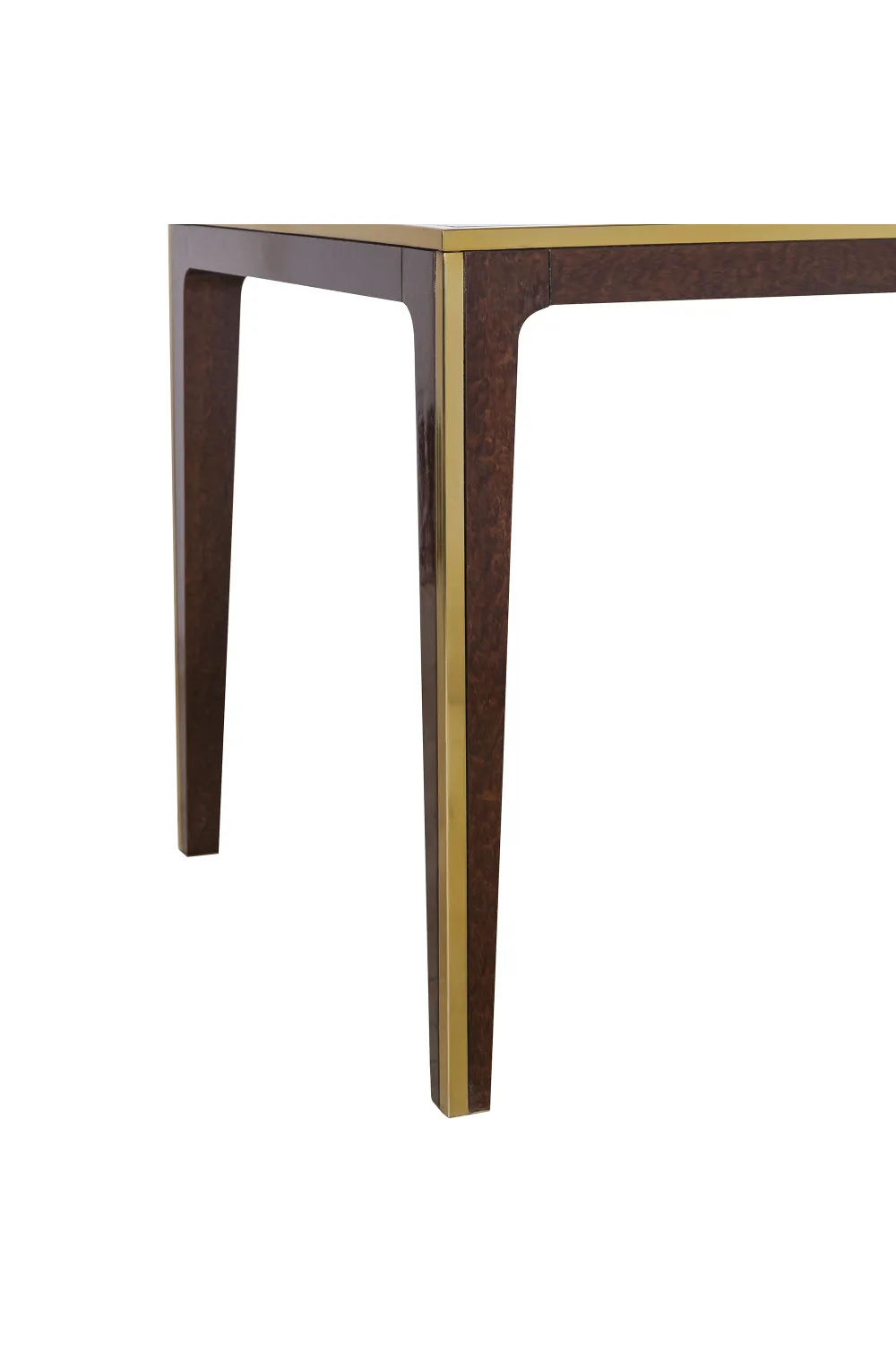 Beech Dining Table with Glass Top | Andrew Martin Silhouette