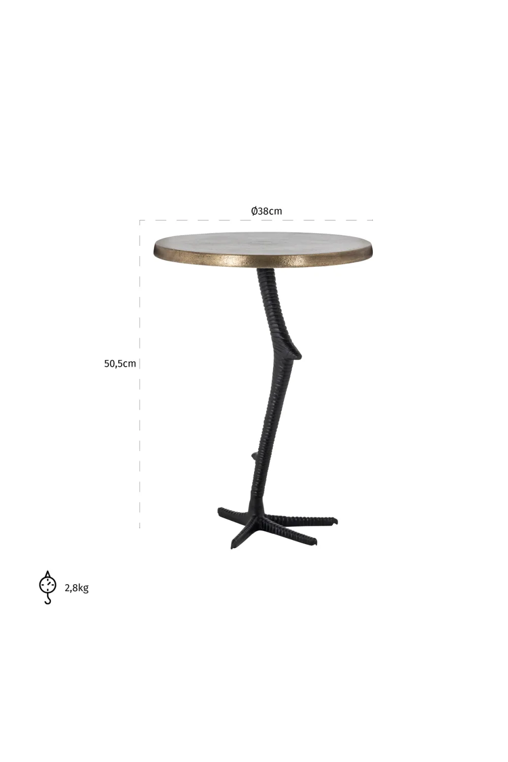 Bird Leg Pedestal End Table | OROA Ostrich