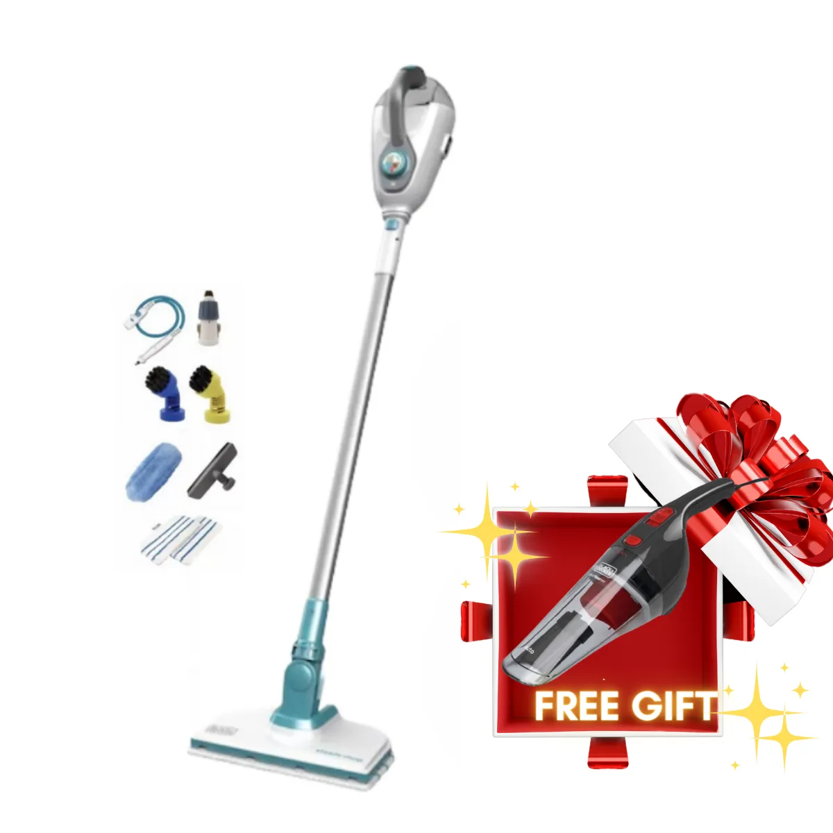 Black & Decker 6-in-1 Floor Extension Steam Mop