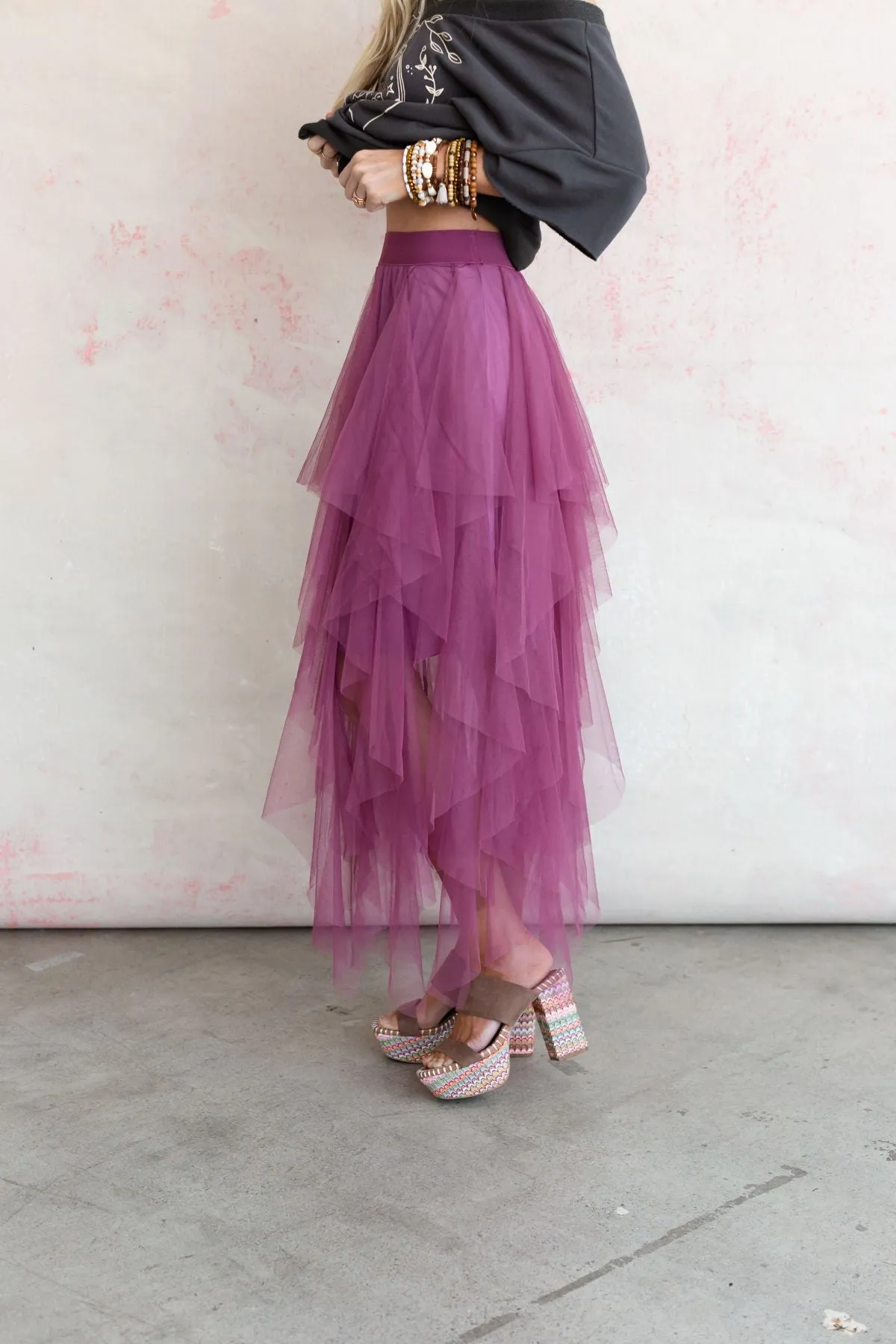 Boho Ballerina Skirt - Mauve