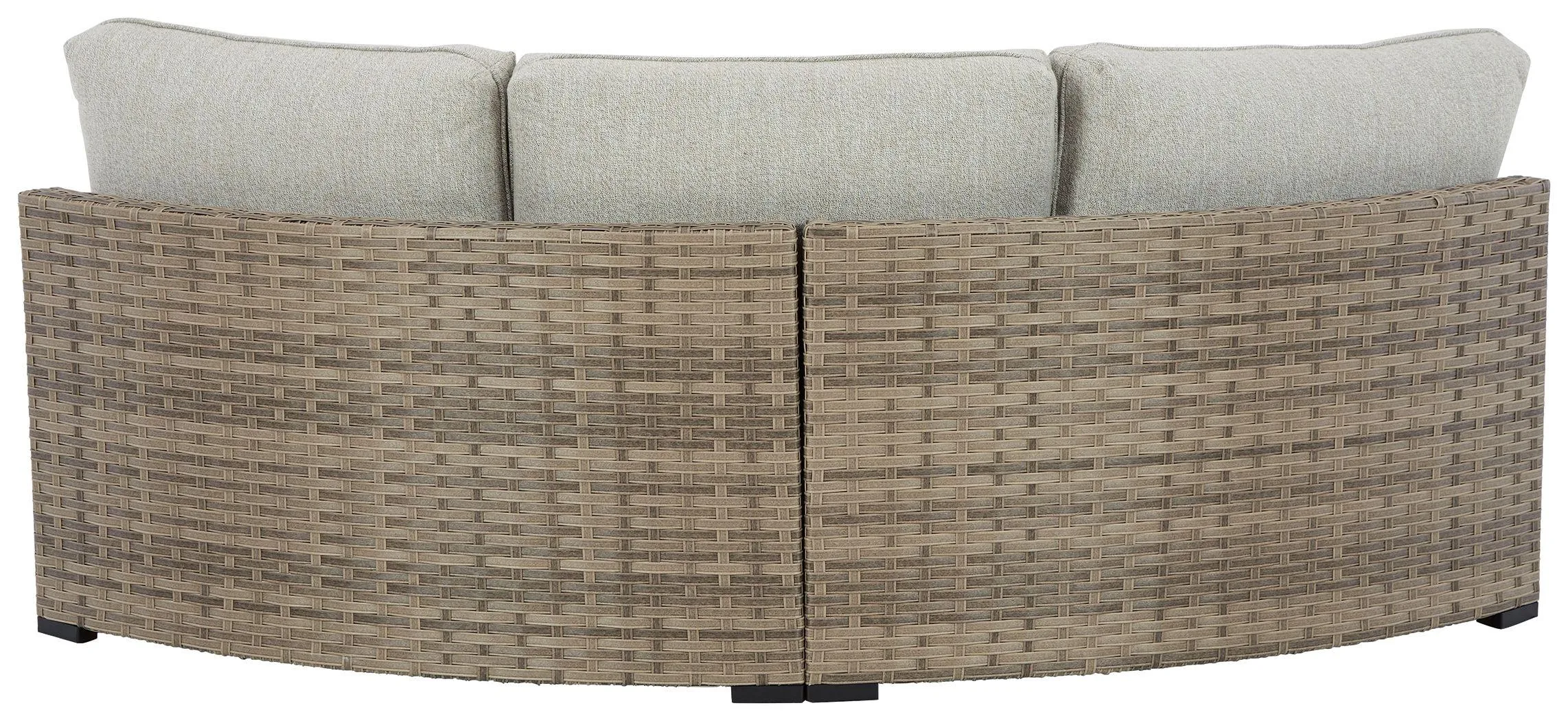 Calworth - Curved Loveseat With Cushion