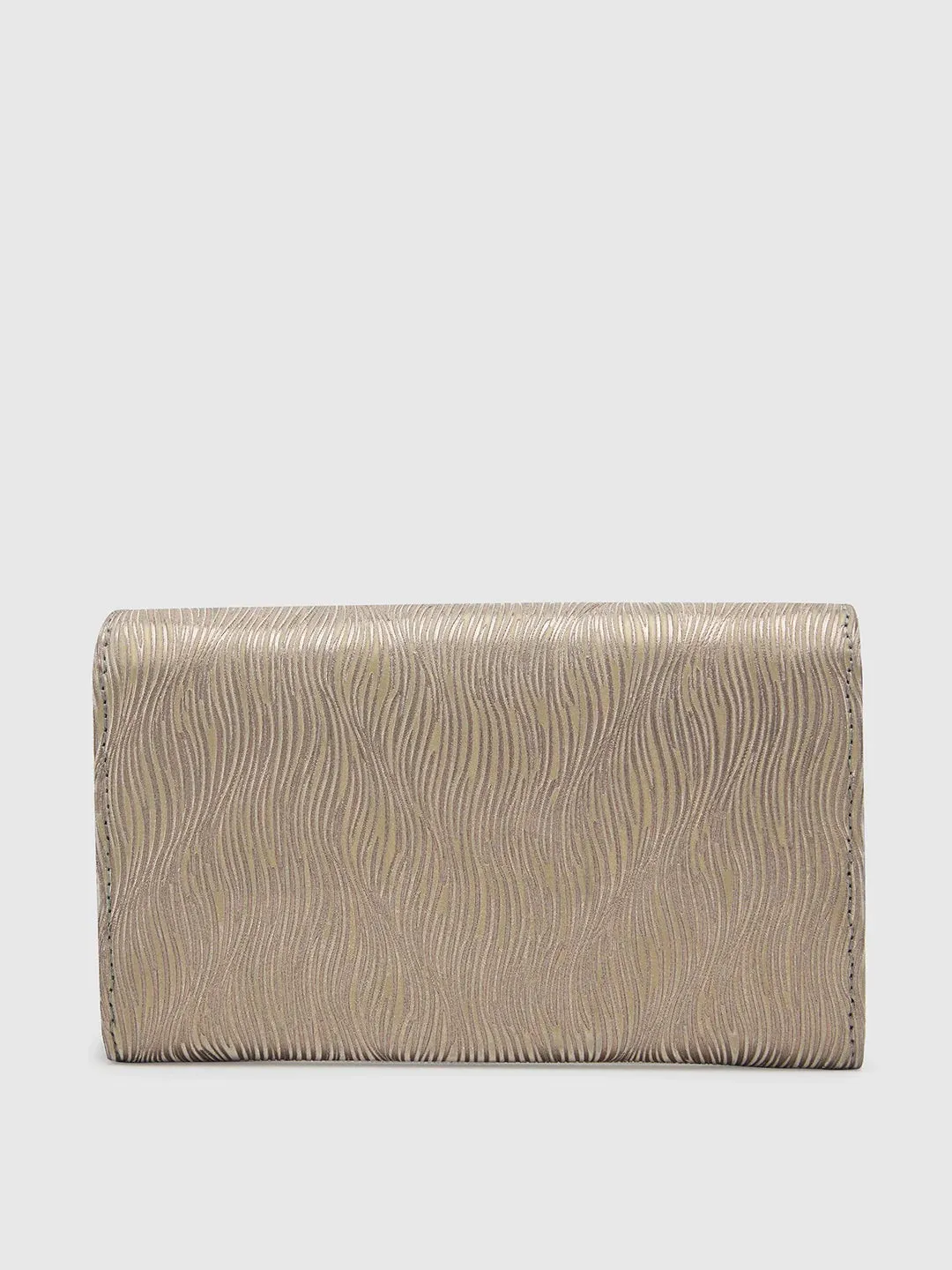 Caprese Eryka Clutch Medium Champagne Gold