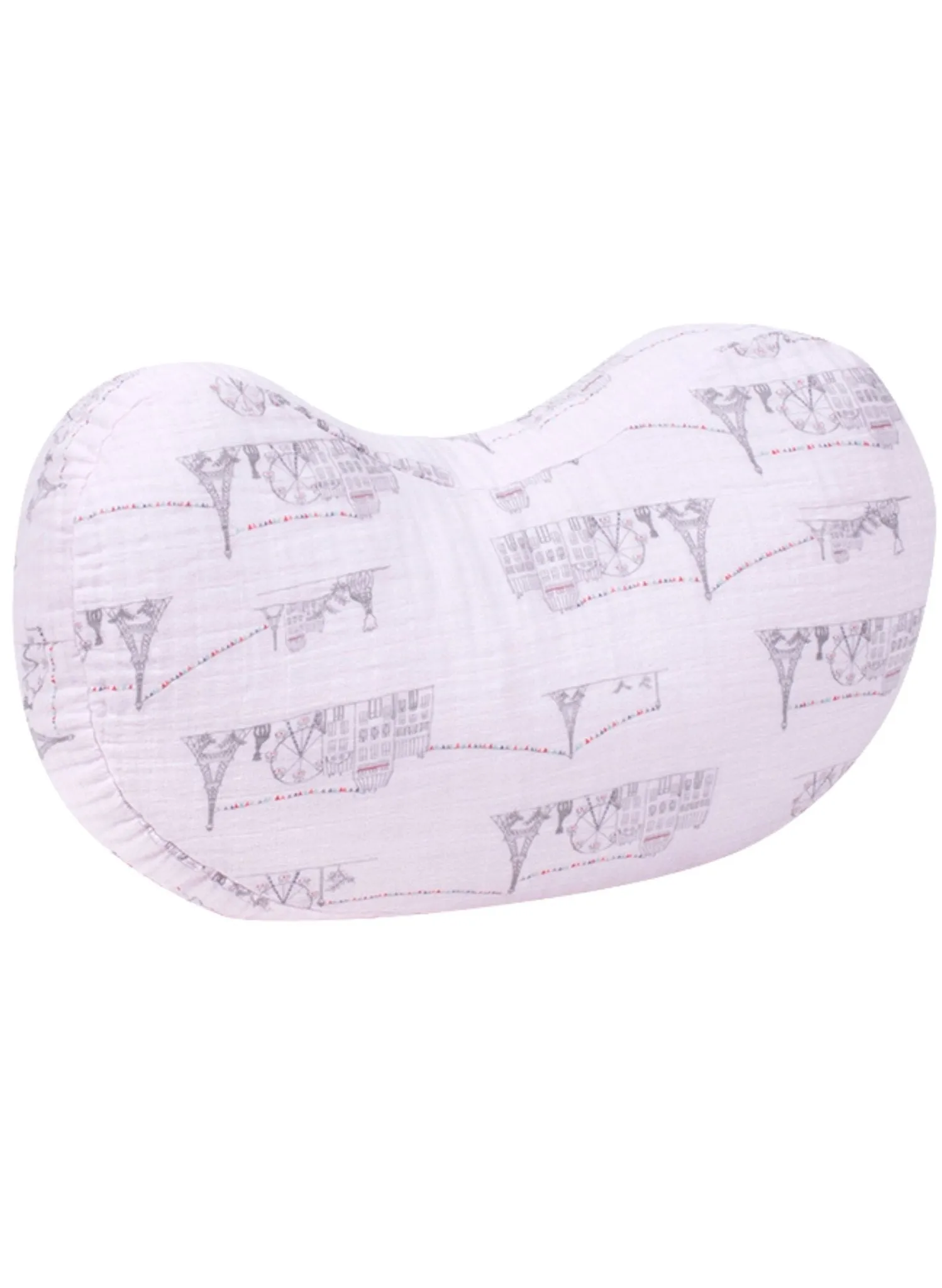 Carousel Pink Muslin Bebe Nursing Pillow