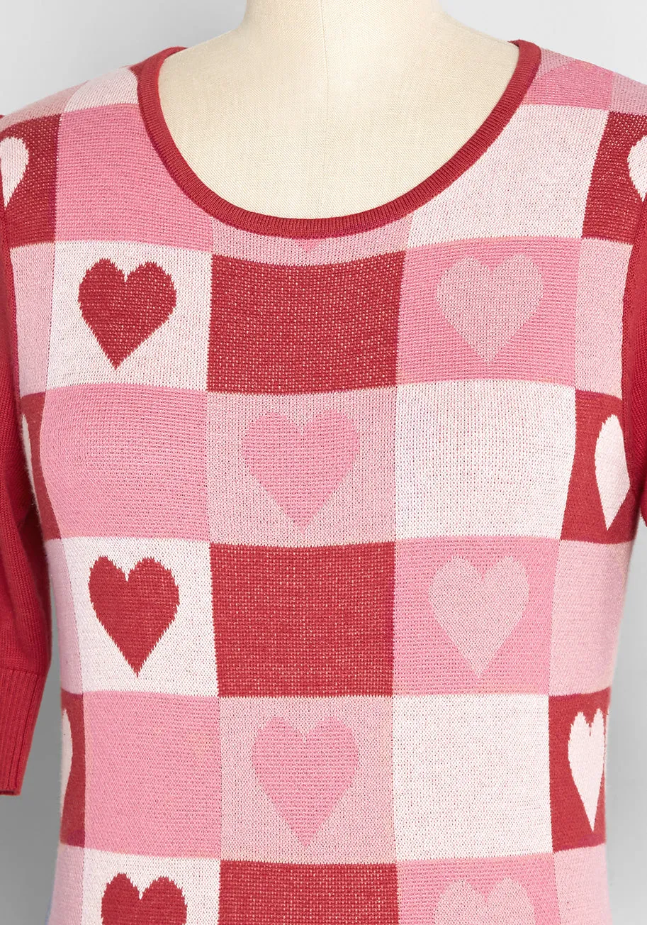 Check My Heart Knit Top