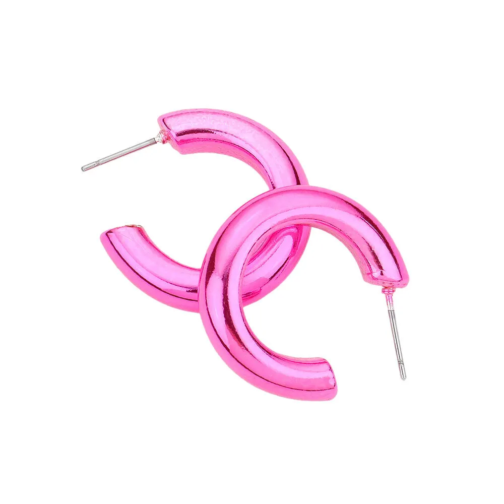 Colored Hoop Earrings