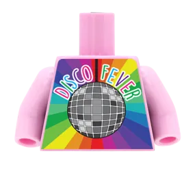 Disco Fever Top - Custom Design Minifigure Torso