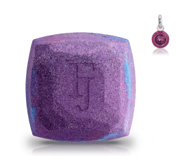 February Amethyst Birthstone Charm - Bath Bomb