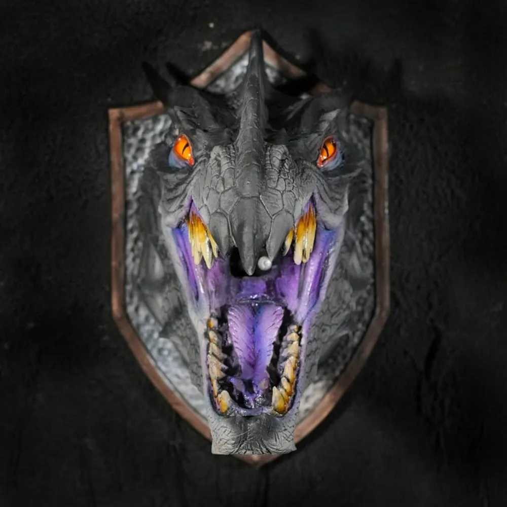 Fire & Smoke Breathing Dragon Head Mount