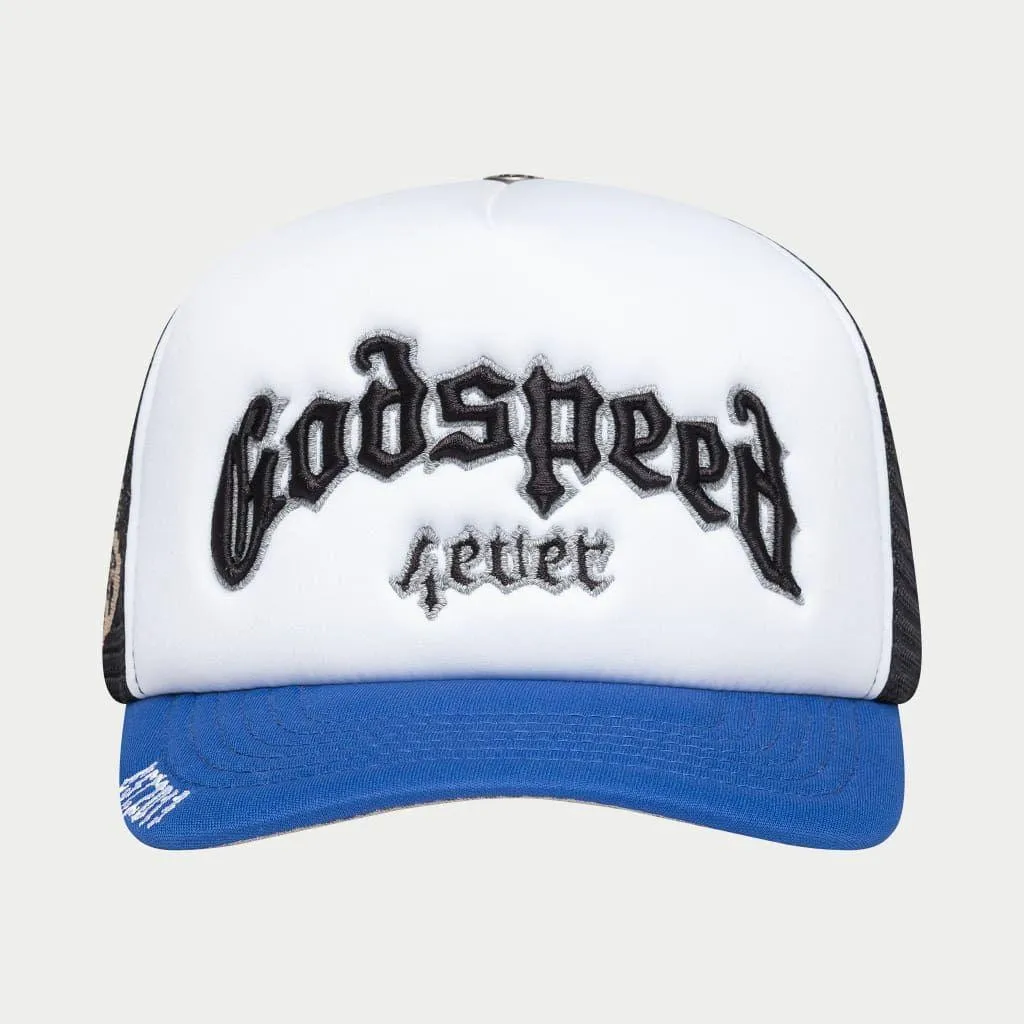 GODSPEED GS Forever Foam Trucker Hat (Blk/Royal)