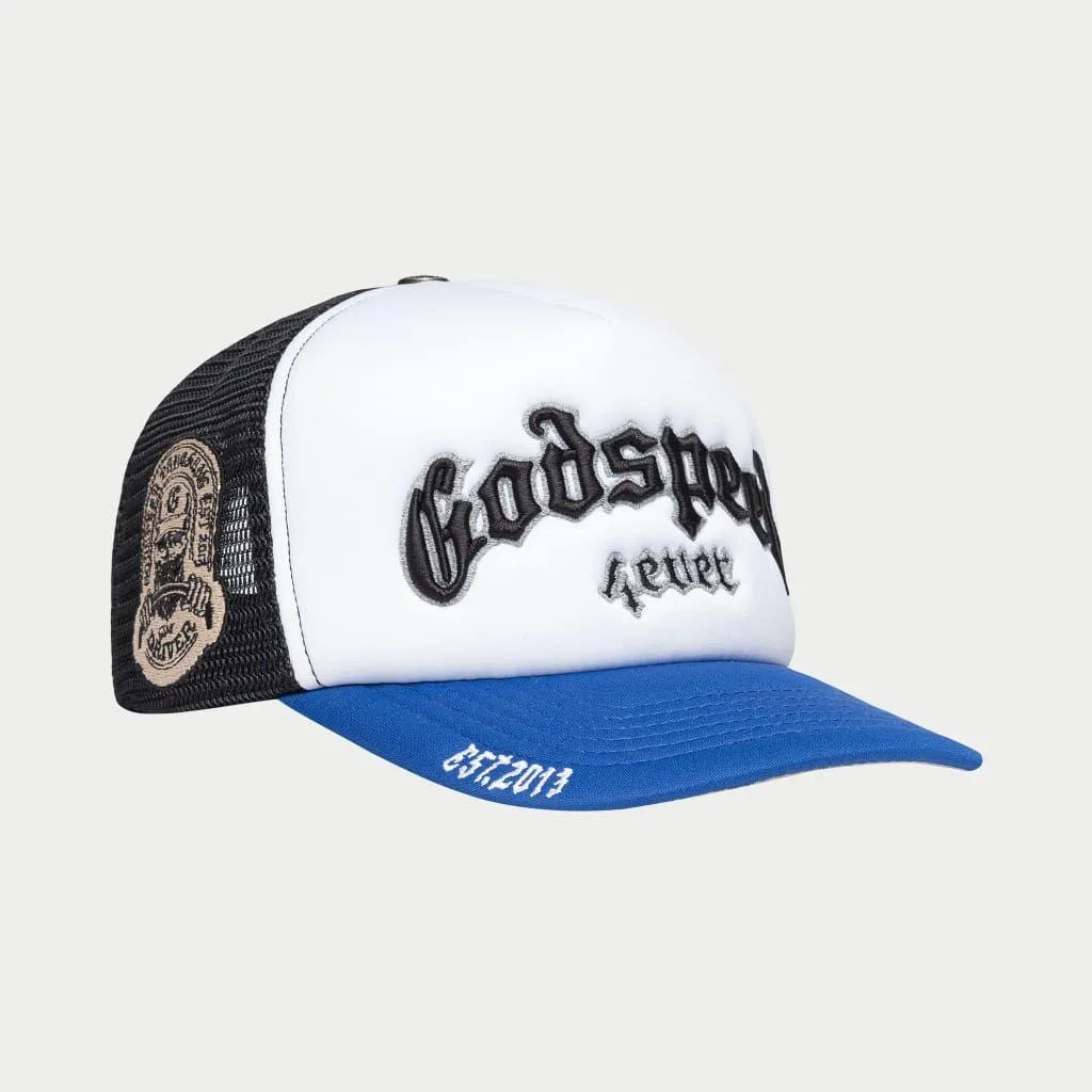 GODSPEED GS Forever Foam Trucker Hat (Blk/Royal)