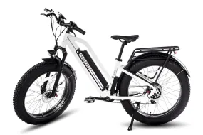 HAOQI White Leopard Pro 20Ah Step Thru Fat Tire Electric Bike