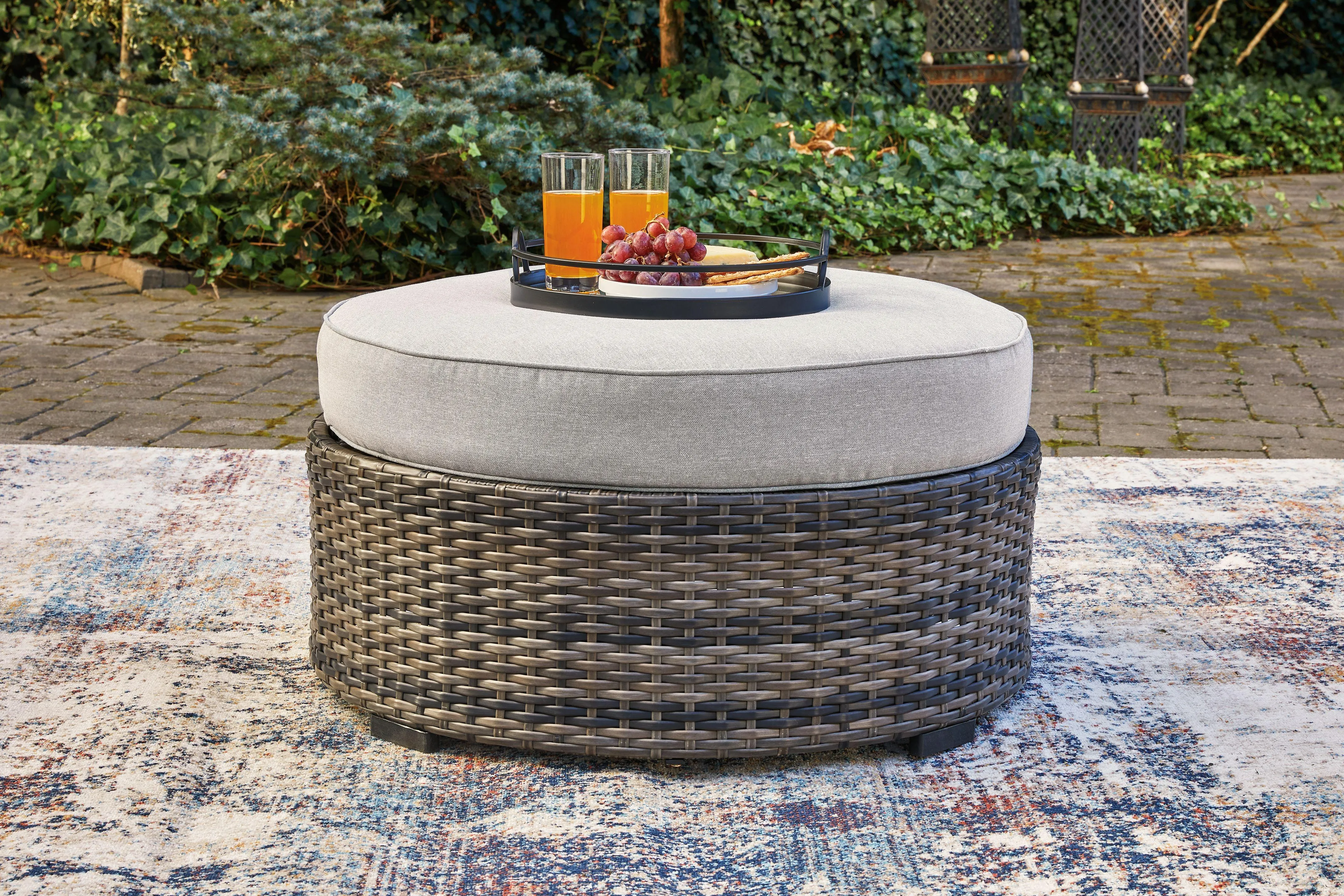 Harbor Court - Ottoman With Cushion