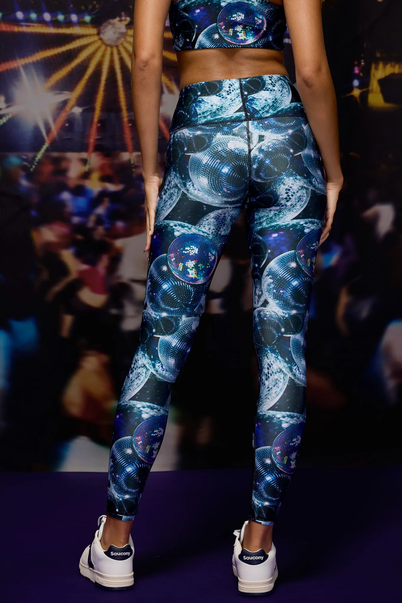 Hi-Shine Leggings in Disco Fever