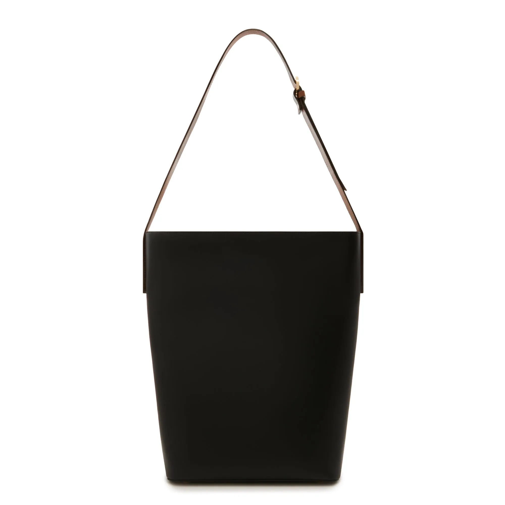 Honoré Flora black calfskin leather shoulder bag with laptop compartment