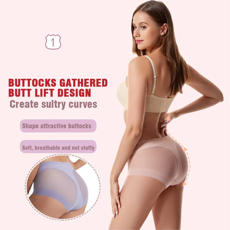 Hot Sale Pay 1 Get 4High Waist Ice Silk Seamless Shaping Briefs