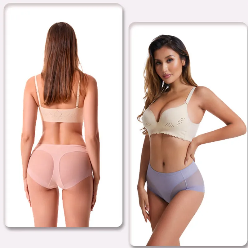 Hot Sale Pay 1 Get 4High Waist Ice Silk Seamless Shaping Briefs