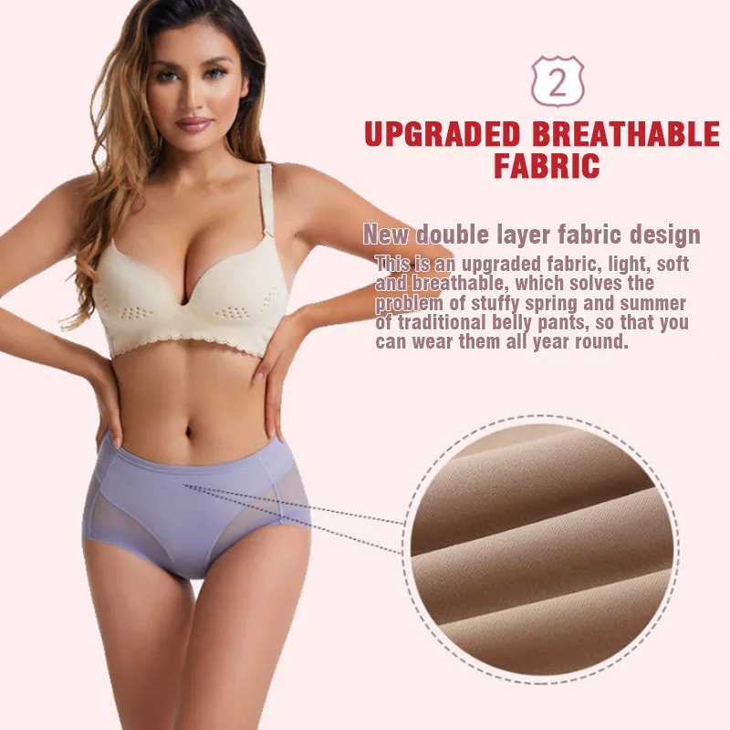 Hot Sale Pay 1 Get 4High Waist Ice Silk Seamless Shaping Briefs