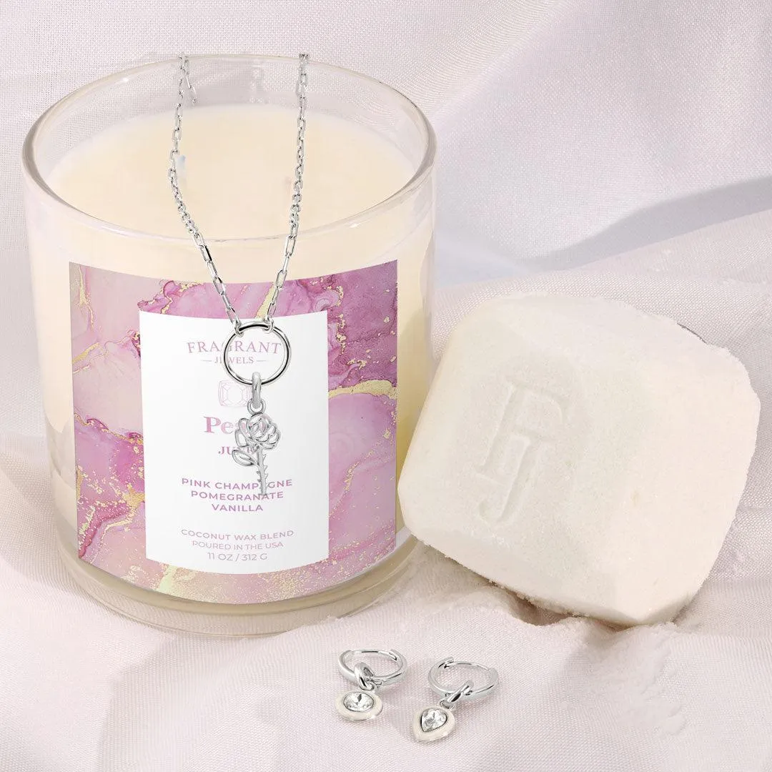 June Pearl Birthstone Charm - Bath Bomb