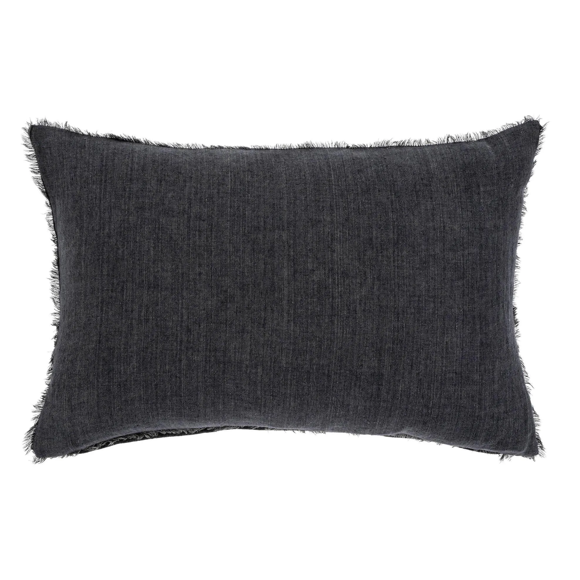 Lumbar Lina Linen Charcoal