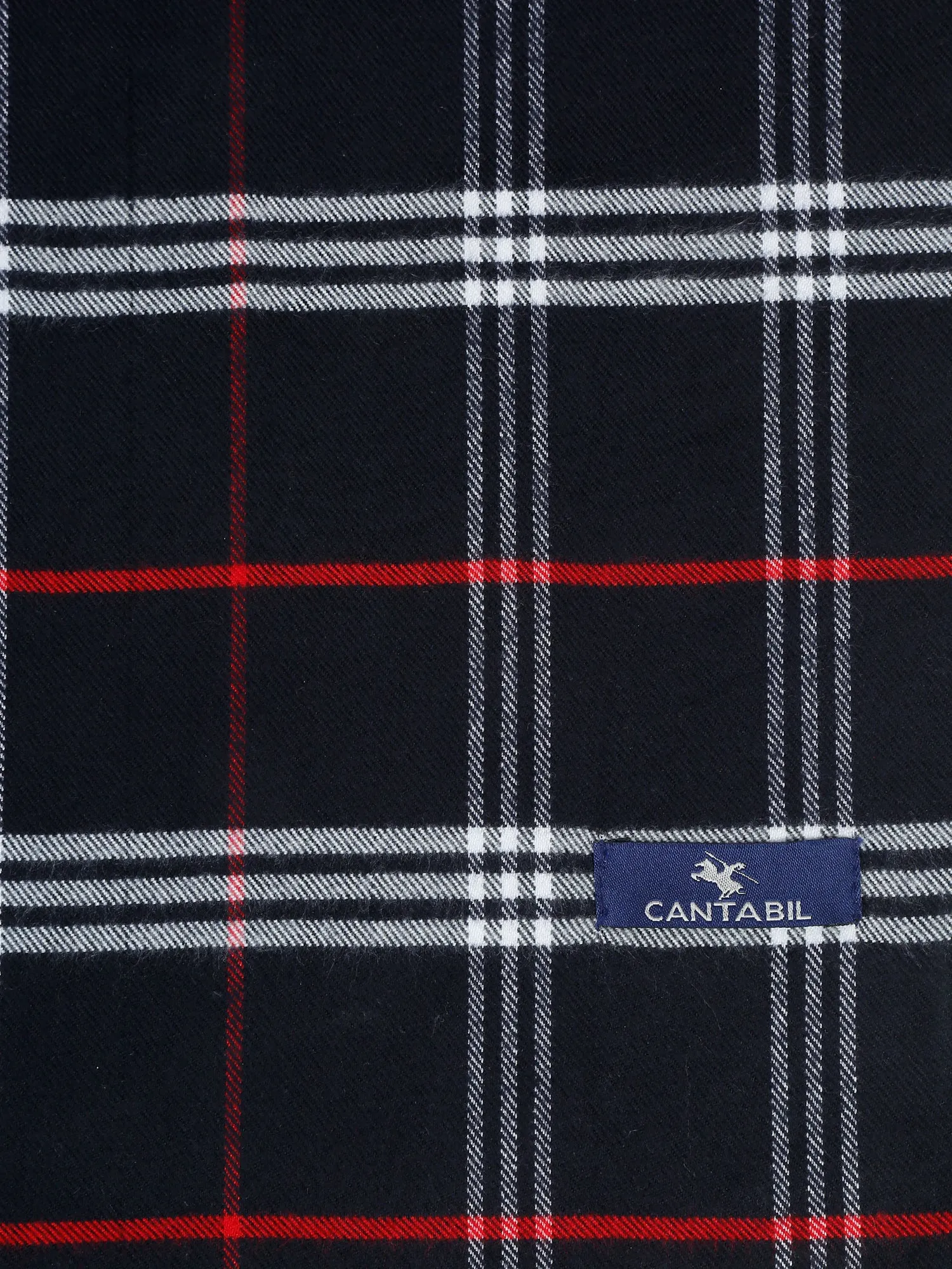 Men's Navy Blue Fashion Medium Check Muffler