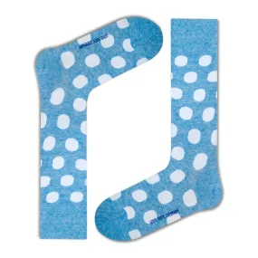 Men's Polka Dot Dress Socks - Big Polka (M)