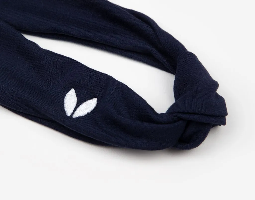 Navy Knot Headband