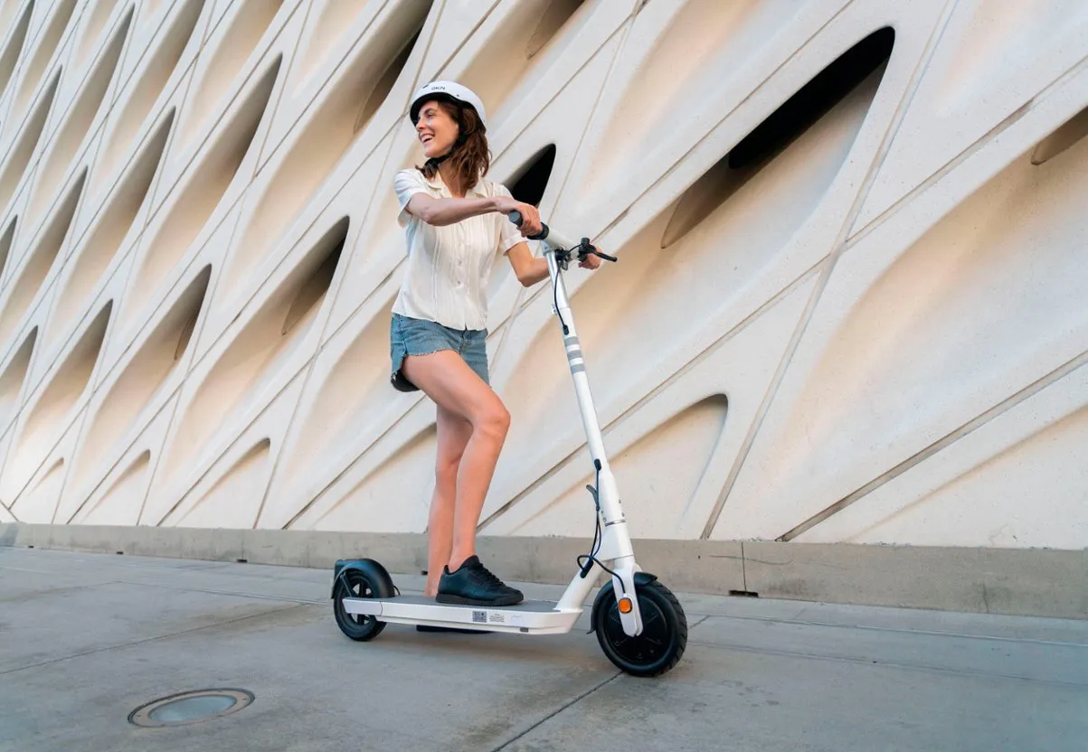 OKAI Neon II Folding Electric Kick Scooter with Rhythmic Ambient Light