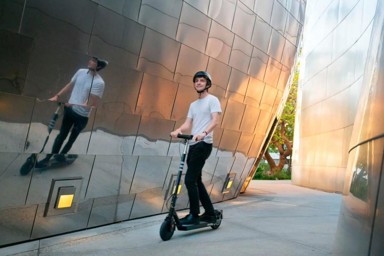 OKAI Neon II Folding Electric Kick Scooter with Rhythmic Ambient Light