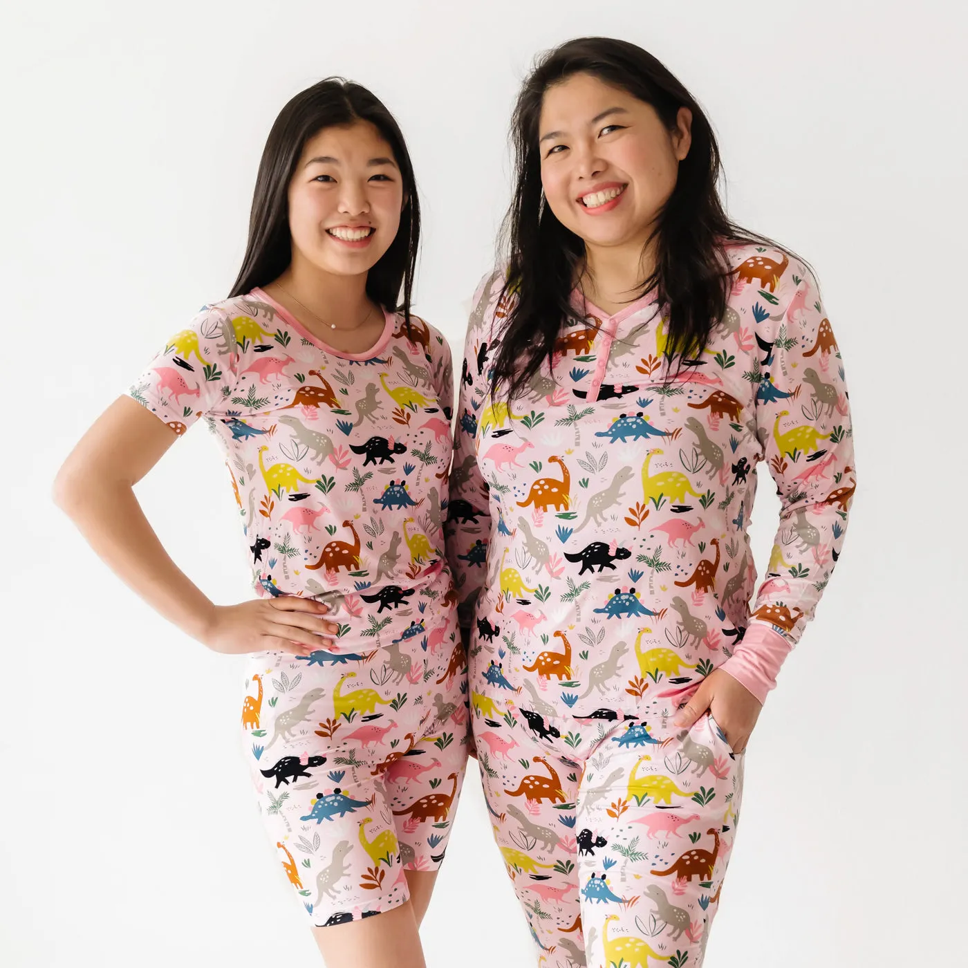 Pink Jurassic Jungle Women's Pajama Top