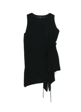 PLAIN STITCH / CHAIN STITCH WHOLEGARMENT SLEEVELESS TOP