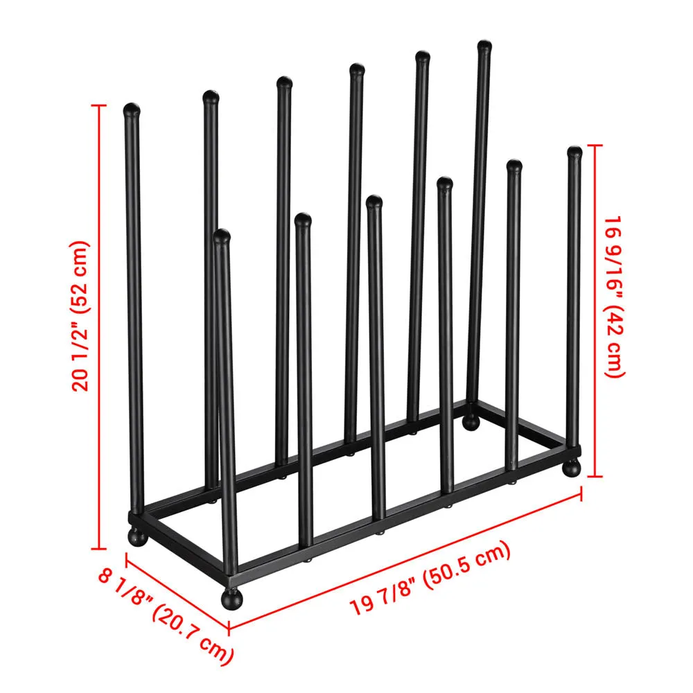 TheLAShop Metal Boot Rack Rain Boot Drying Rack Stand 6-Pair