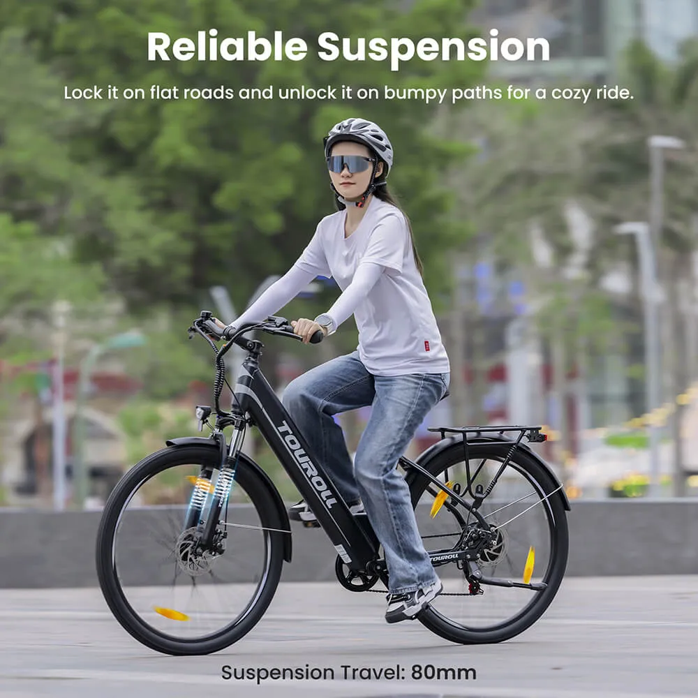 Touroll J1 ST Electric Trekking Bike 27.5 250W Motor 36V 15.6Ah Battery