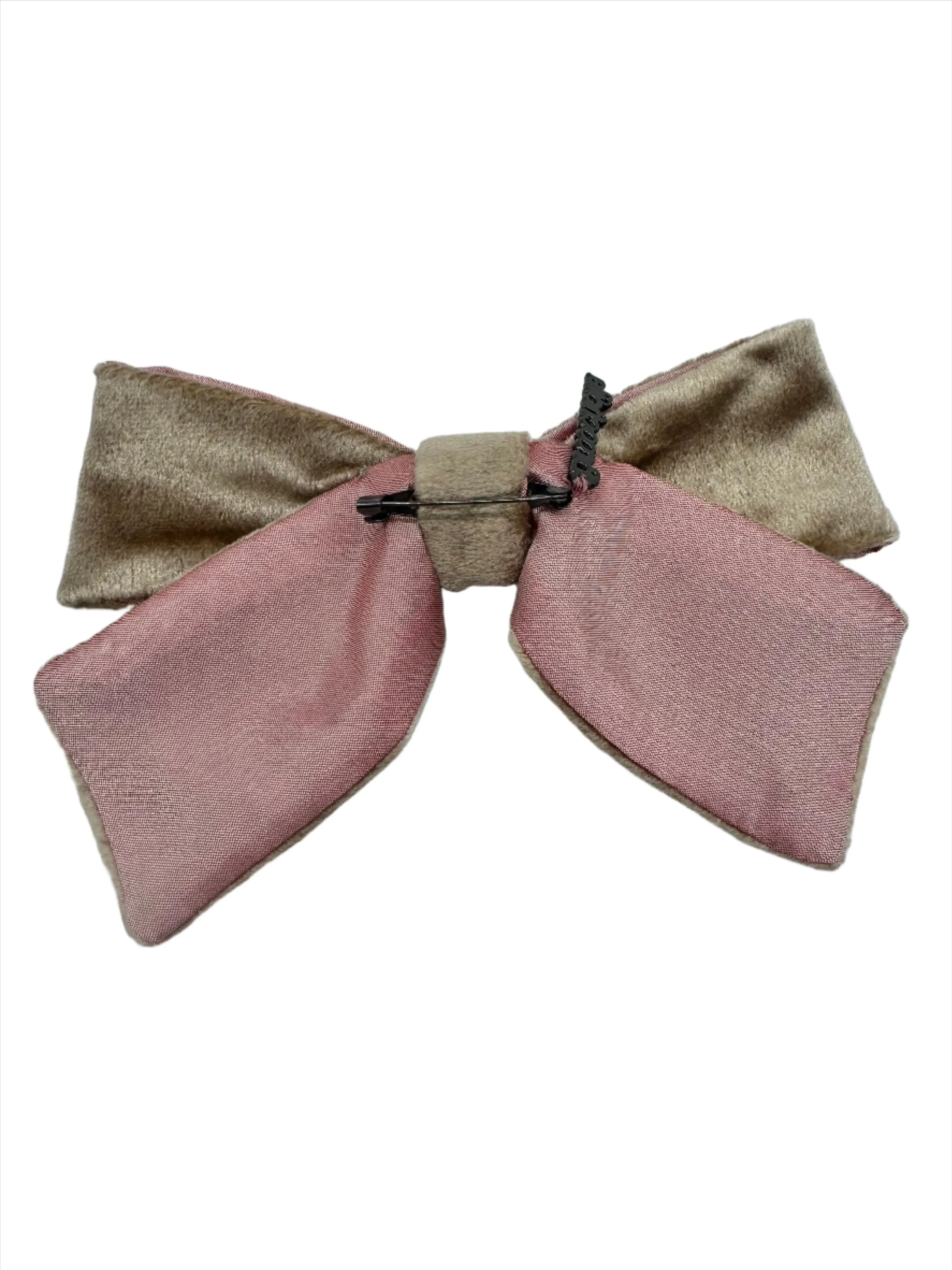 Velvet Bows - Champagne/Pink