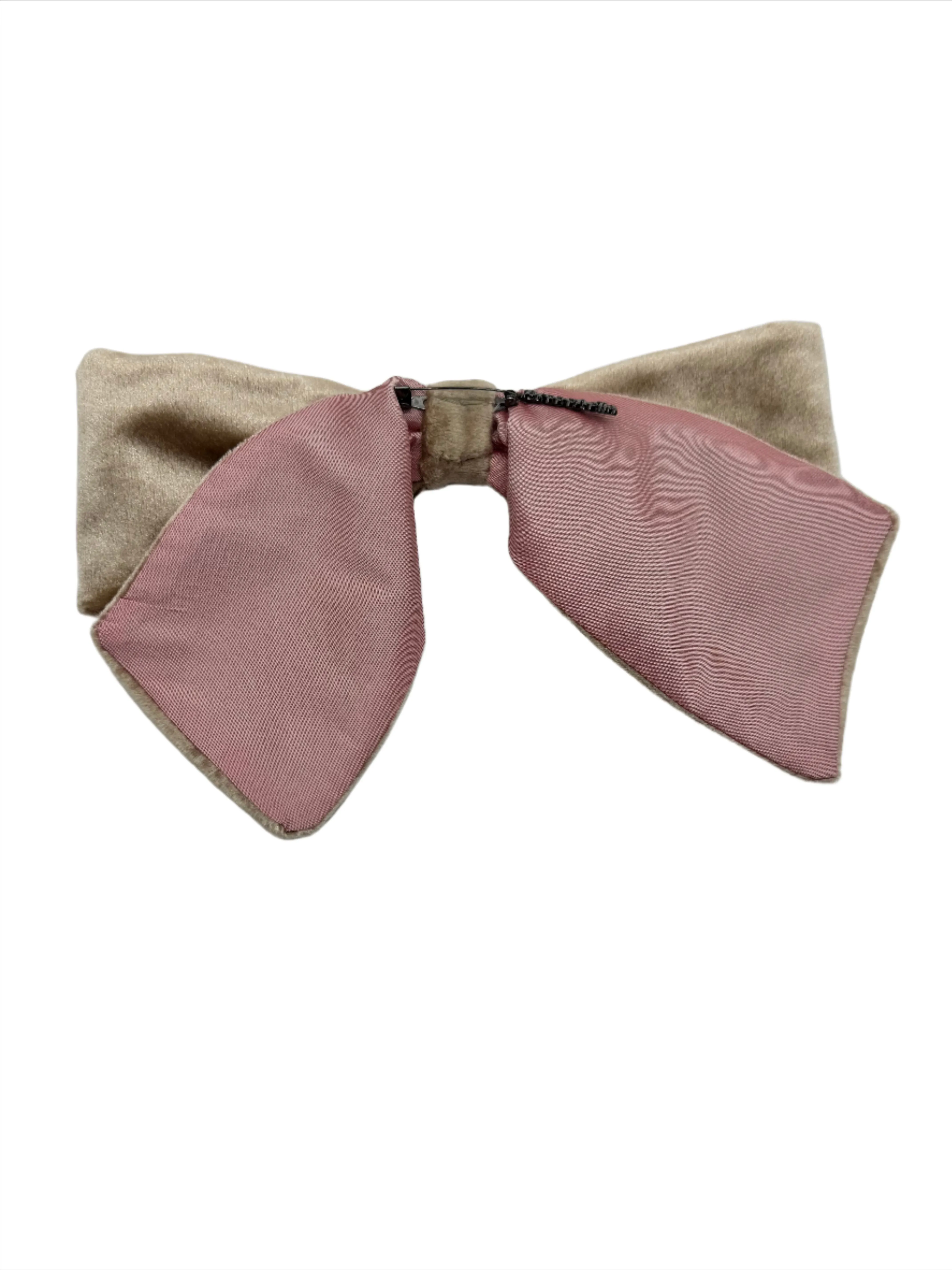 Velvet Bows - Champagne/Pink