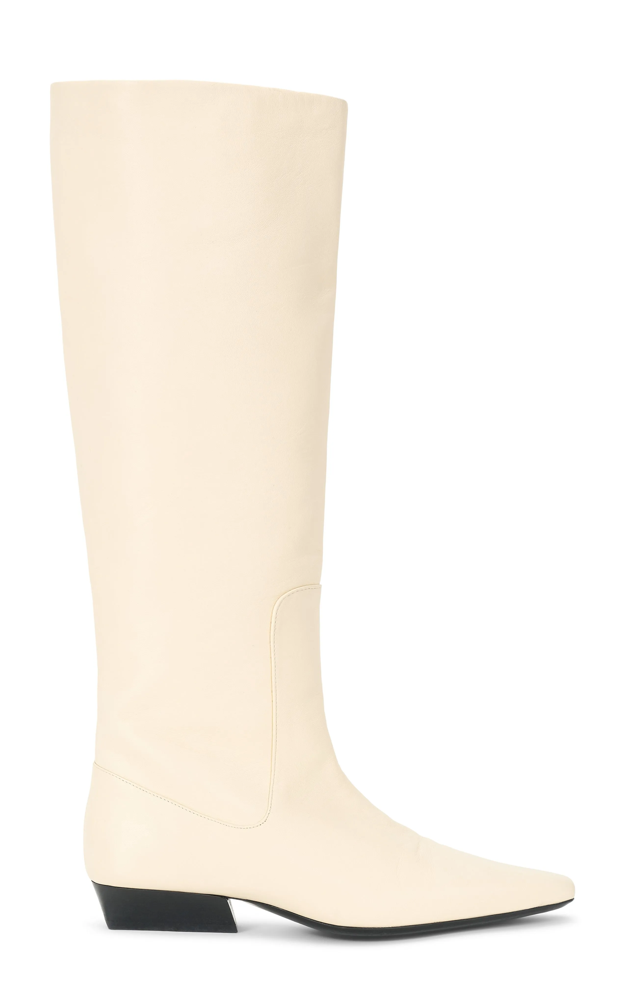 Wally Flat Boot in Cream