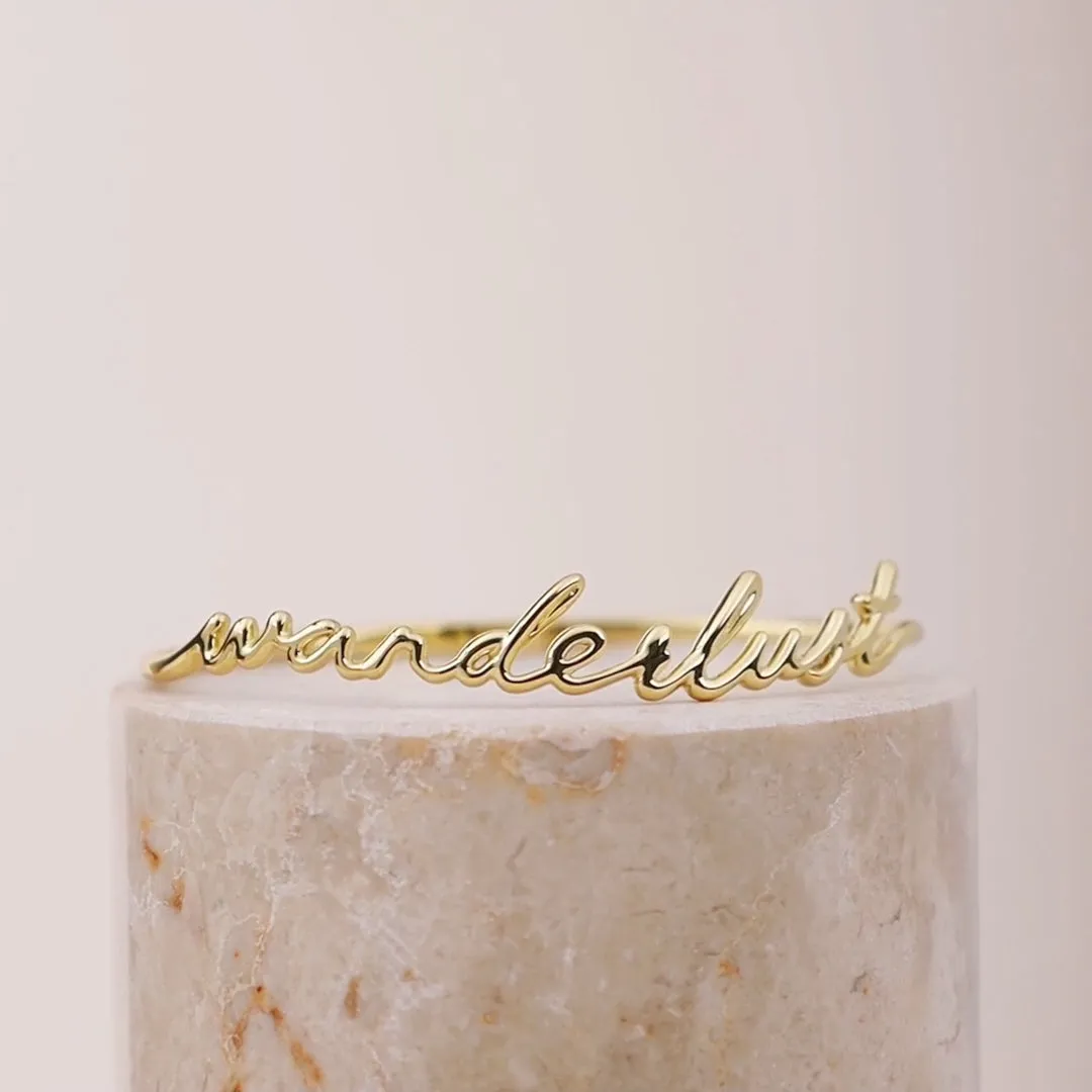 Wanderlust Gold Bangle