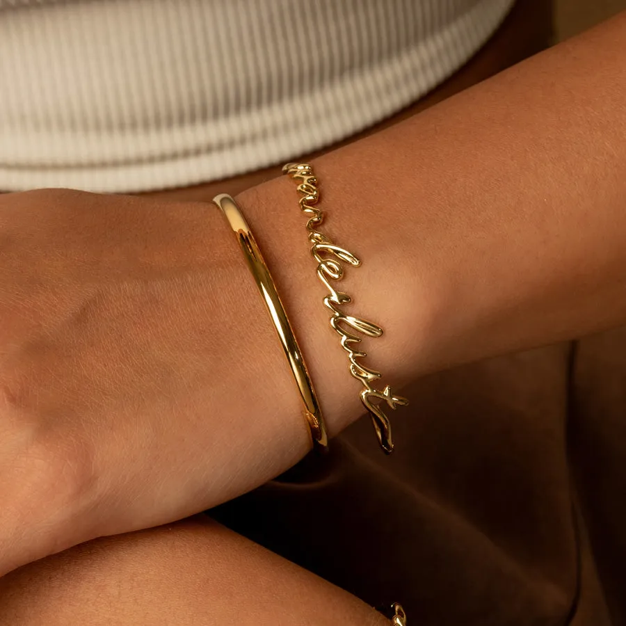 Wanderlust Gold Bangle