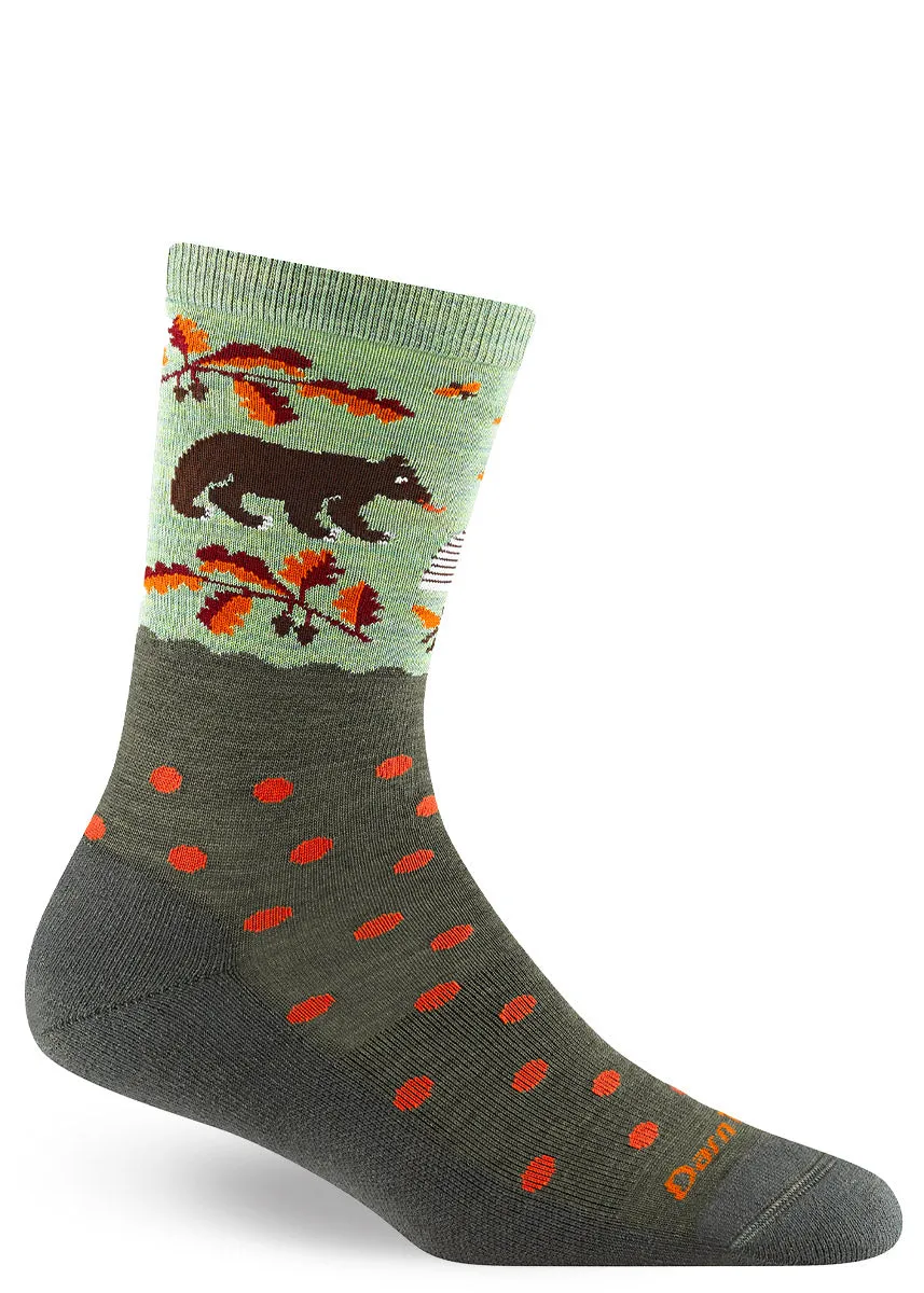 Women's Forest Bear Light Cushion Wool Socks